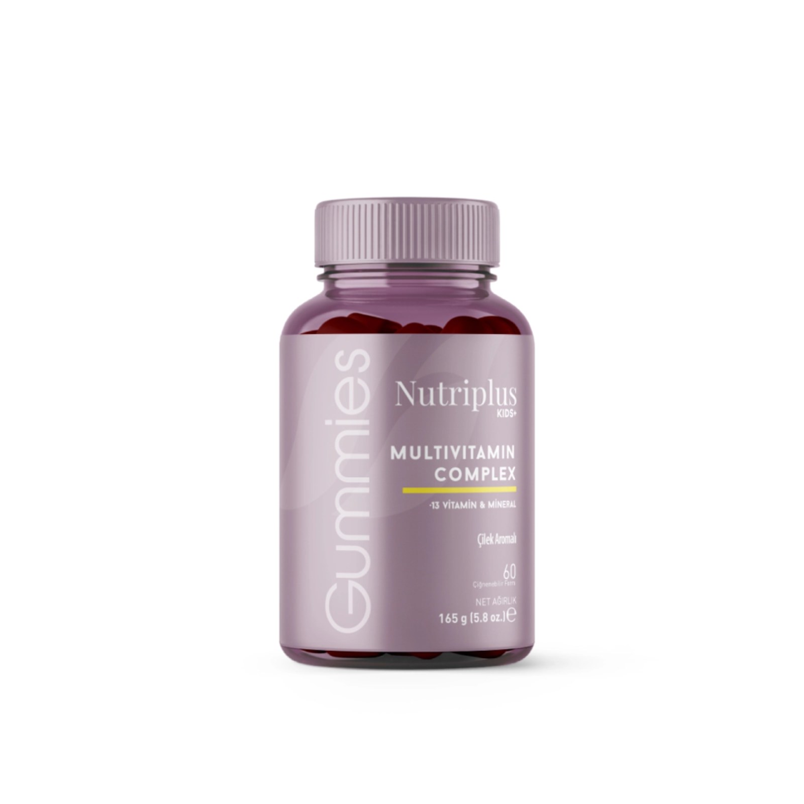 Nutriplus Multivitamínové gumené cukríky pre deti, 165 g